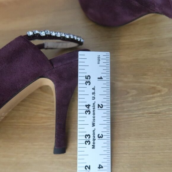 Valentino Rhinestone Slingback Heels Rubin Pointed Toe Shoes 37 / 7 - Picture 9 of 10